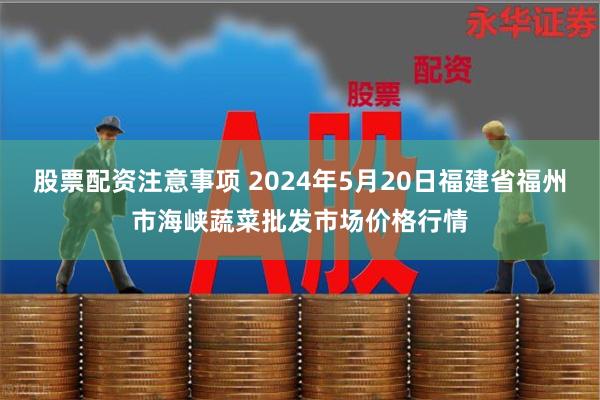 股票配资注意事项 2024年5月20日福建省福州市海峡蔬菜批发市场价格行情